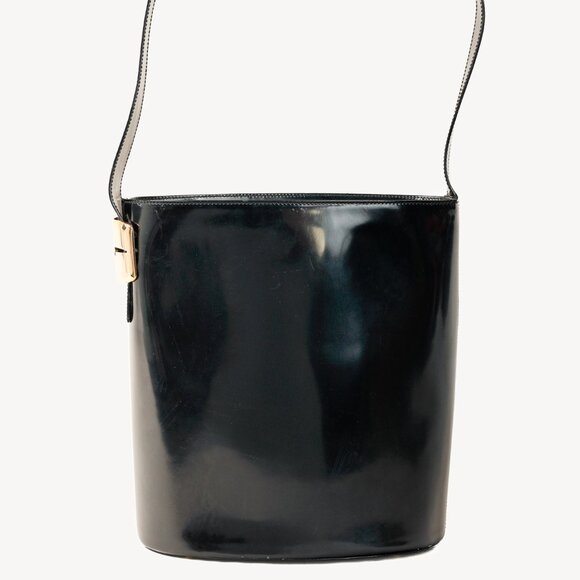 Gucci Tom Ford Era Patent Leather G-Hardware Bucket Bag - Picture 2 of 13